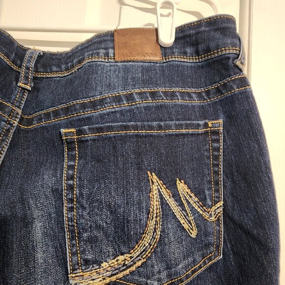 MAURICES Womens Denim Blue Bootcut Jeans  - SIZE 18W Short - Picture 5 of 6
